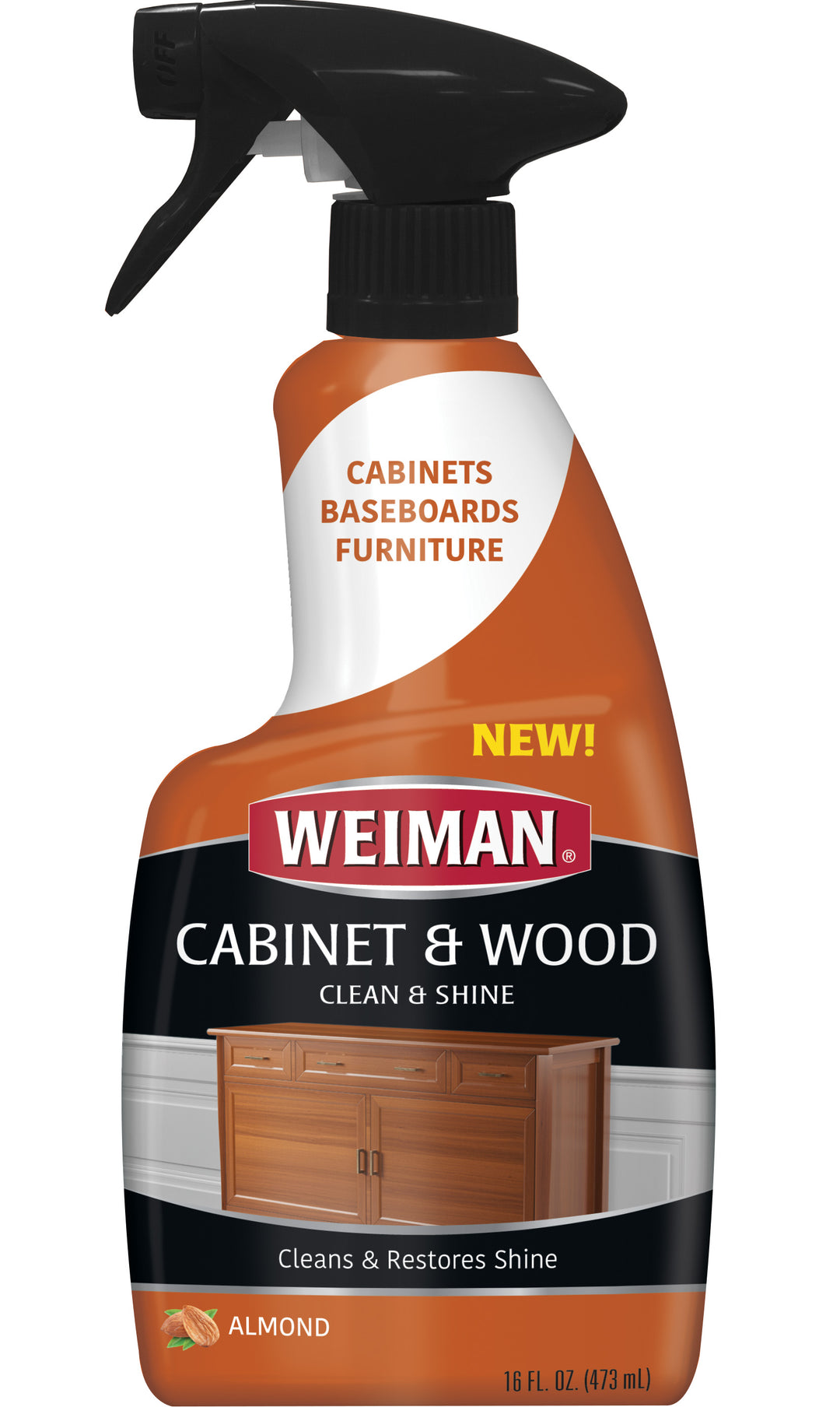 Weiman Products Cabinet & Wood Clean & Shine-16 fl. oz.-6/Case