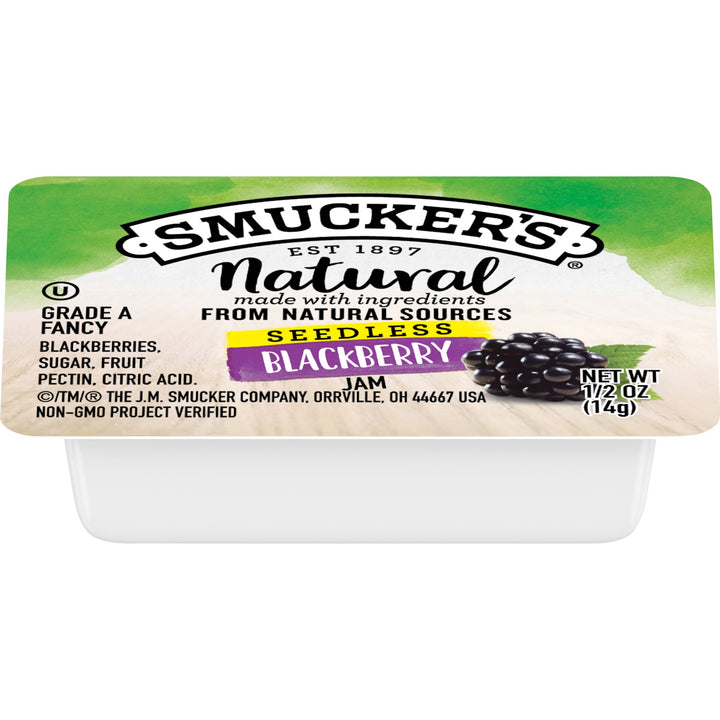 Smuckers Natural Blackberry Jam-0.5 oz.-200/Case