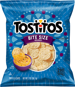 Tostitos Bite Size Rounds Tortilla Chips-2 oz.-64/Case