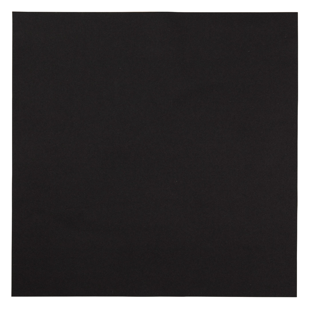 Hoffmaster Flat Packs Linen-Like 16 Inch X 16 Inch Flat Pack Black Napkin-250 Each-2/Case