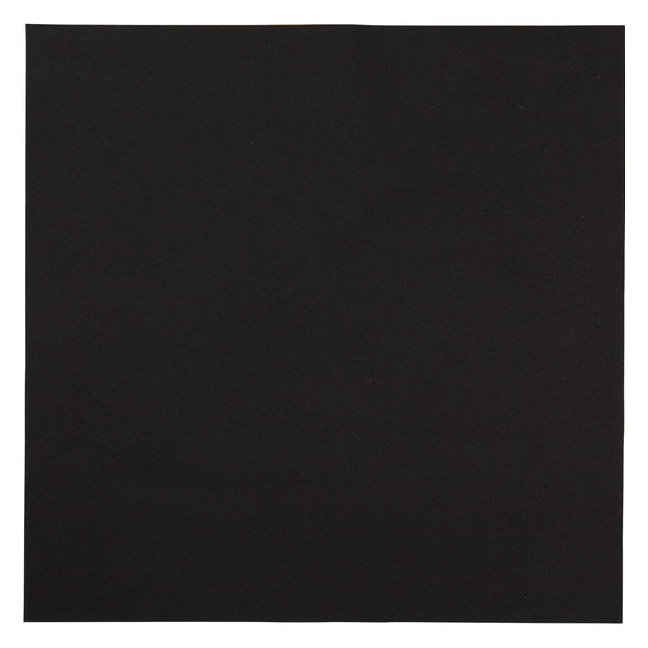 Hoffmaster Flat Packs Linen-Like 16 Inch X 16 Inch Flat Pack Black Napkin-250 Each-2/Case