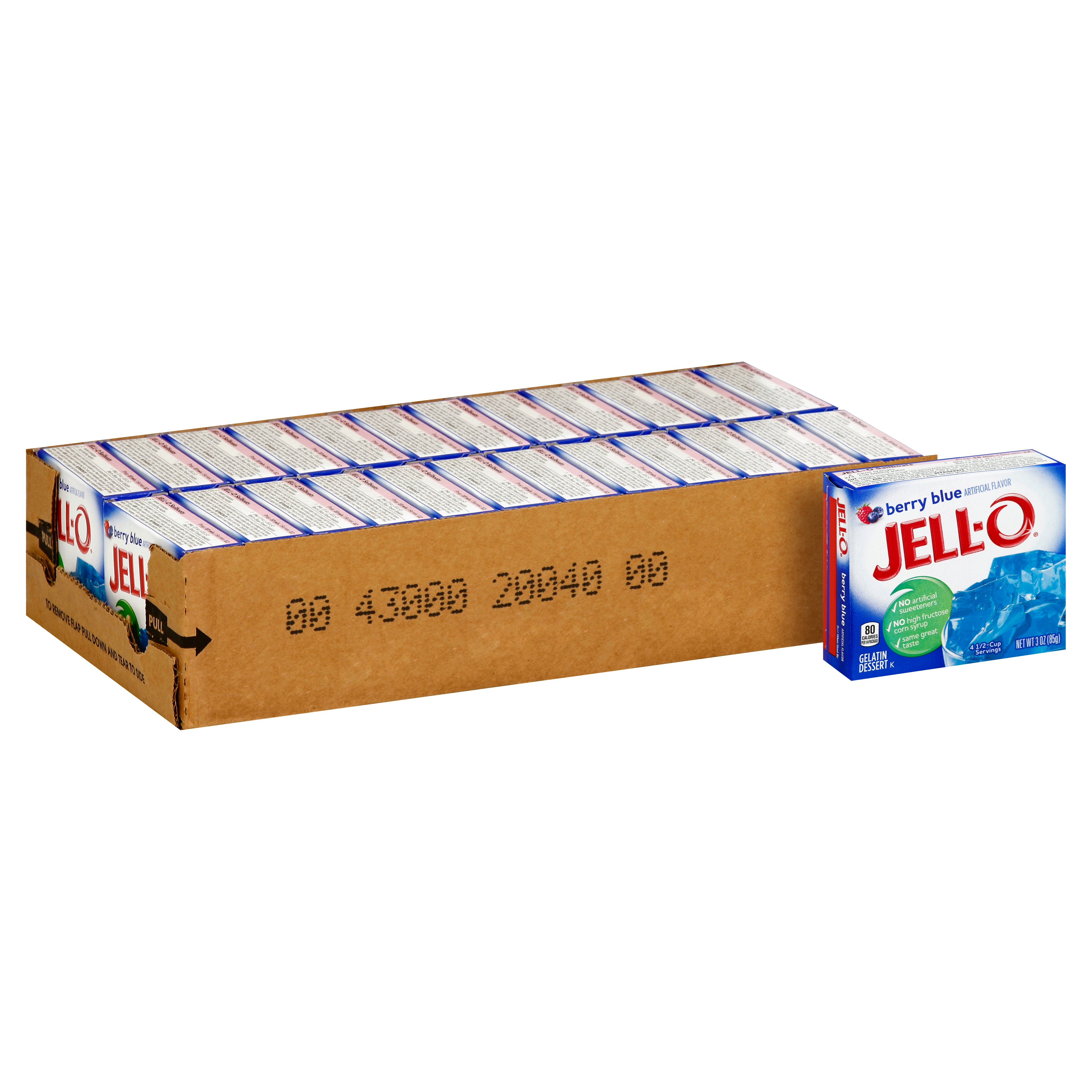 Jell-O Berry Blue Flavored Gelatin Mix-3 oz.-24/Case MPN ...