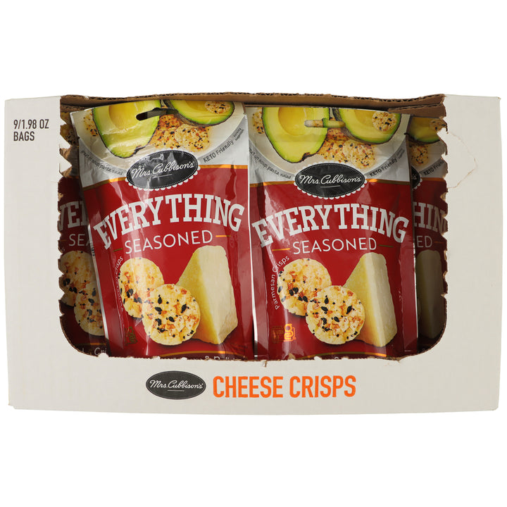 Mrs. Cubbison's Everything Seasoned Cheese Crisps-1.98 oz.-9/Case