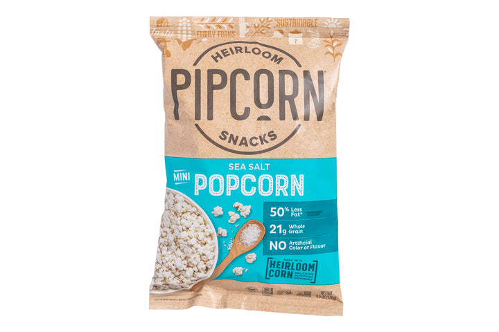 Pipcorn Heirloom Mini Popcorn-Sea Salt-4.5 oz.-12/Case