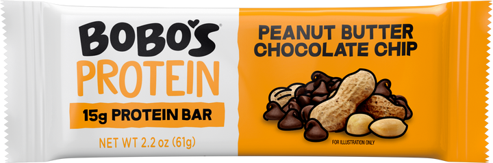 Bobo's Oat Bars Chocolate Chip Peanut Butter Protein Case-2.2 oz.-12/Box-6/Case
