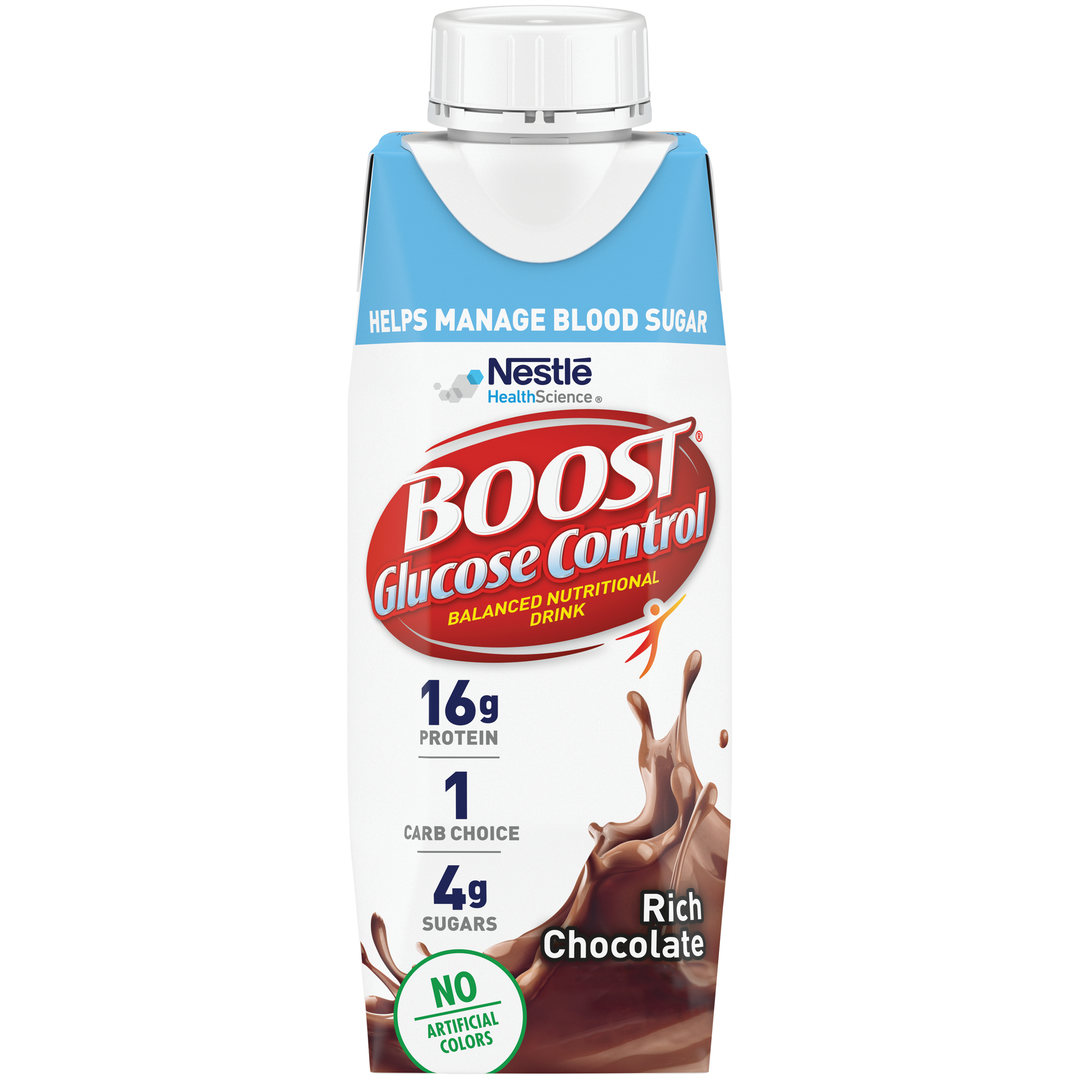 Boost Ready To Drink-Chocolate-Glucose Control Nutritional Beverage-8 fl. oz.-6/Box-4/Case