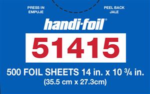Hfa Handi-Foil 14in.  X 10.75in.  Foil Sheets-500 Count-6/Case