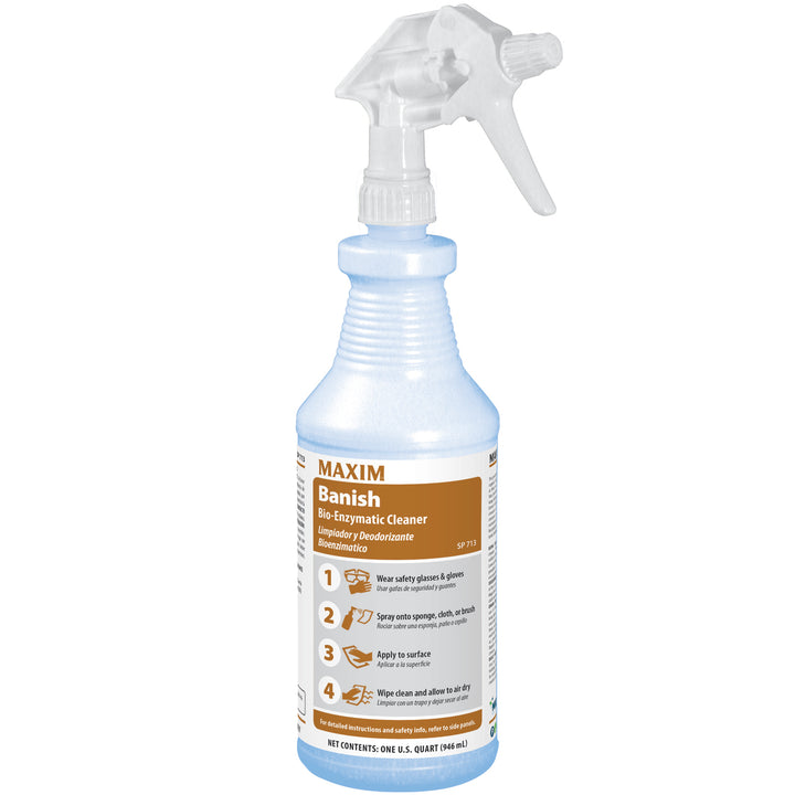 Pgproline Professional Maxim Banish Bio-Enzymatic Drain Maintainer Cleaner-32 oz.-12/Case
