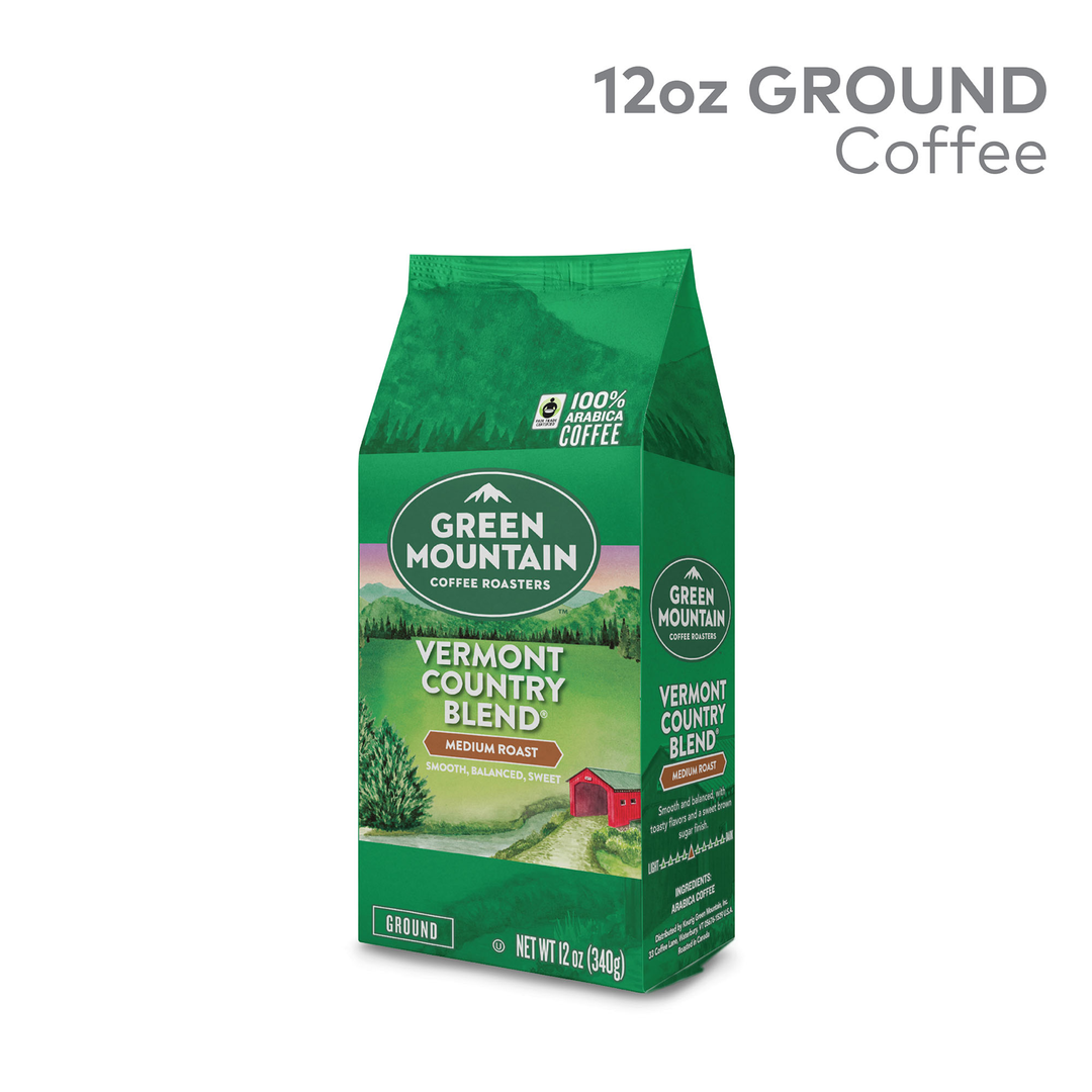 Green Mountain Coffee Ground Vermont Country Blend-12 oz.-6/Case