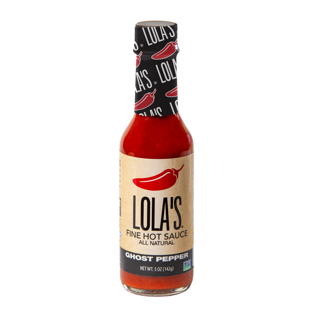 Lola's Fine Hot Sauce Ghost Pepper Hot Sauce Bottle-5 fl. oz.-12/Case
