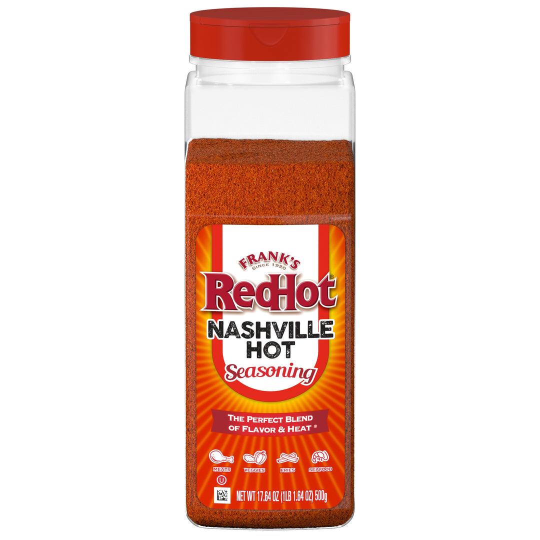 Frank's Redhot Gluten Free Nashville Seasoning Hot Sauce Shaker-17.64 oz.-6/Case