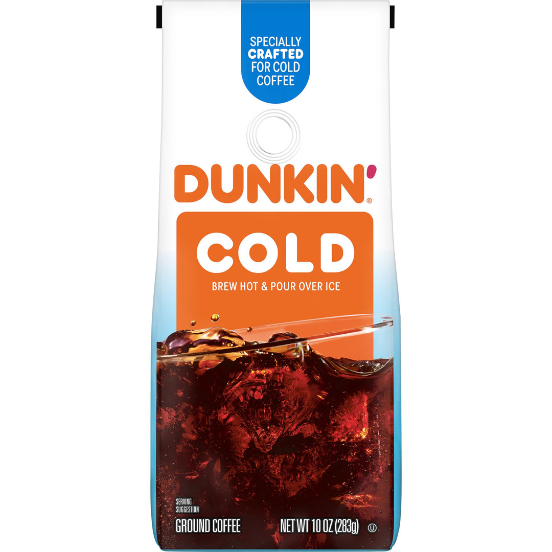 Dunkin' Cold Roast & Ground Coffee-10 oz.-6/Case