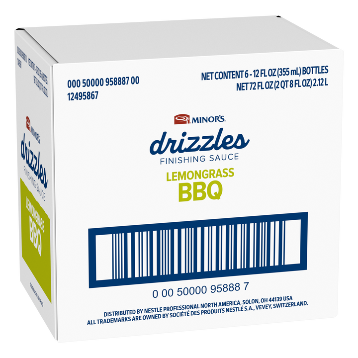 Minor's Ambient Ready To Use Lemongrass Bbq Drizzle-12 fl. oz.-6/Case