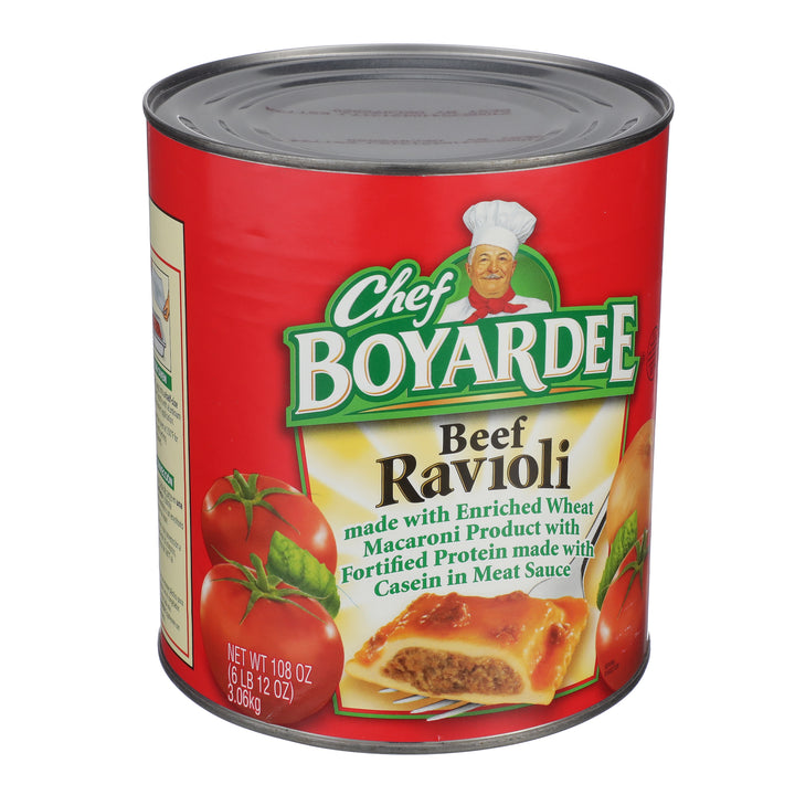 Chef Boyardee Beef Ravioli In Meat Sauce-108 oz.-6/Case