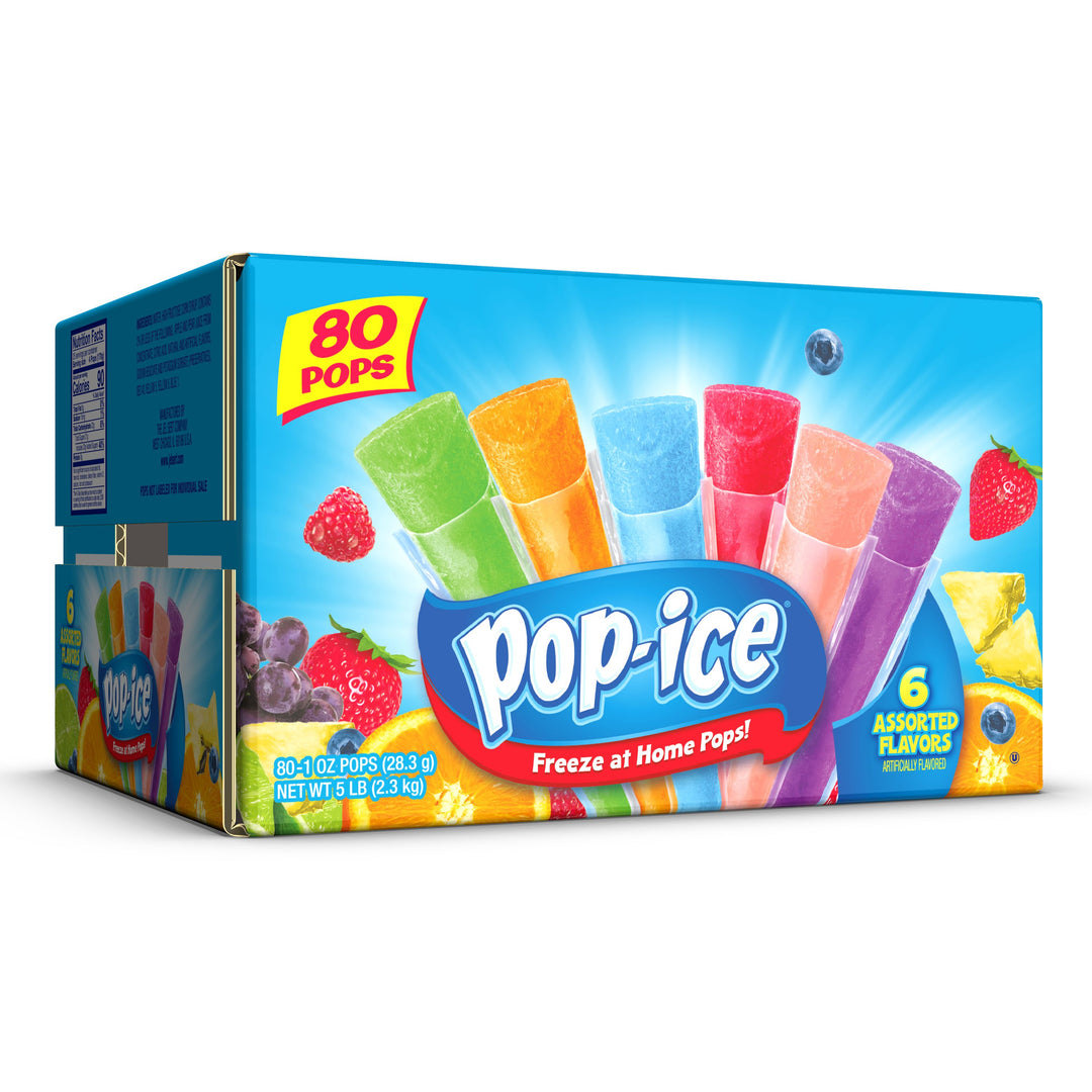 Pop Ice 6 Assorted Flavors Ice Pops-5 lbs.