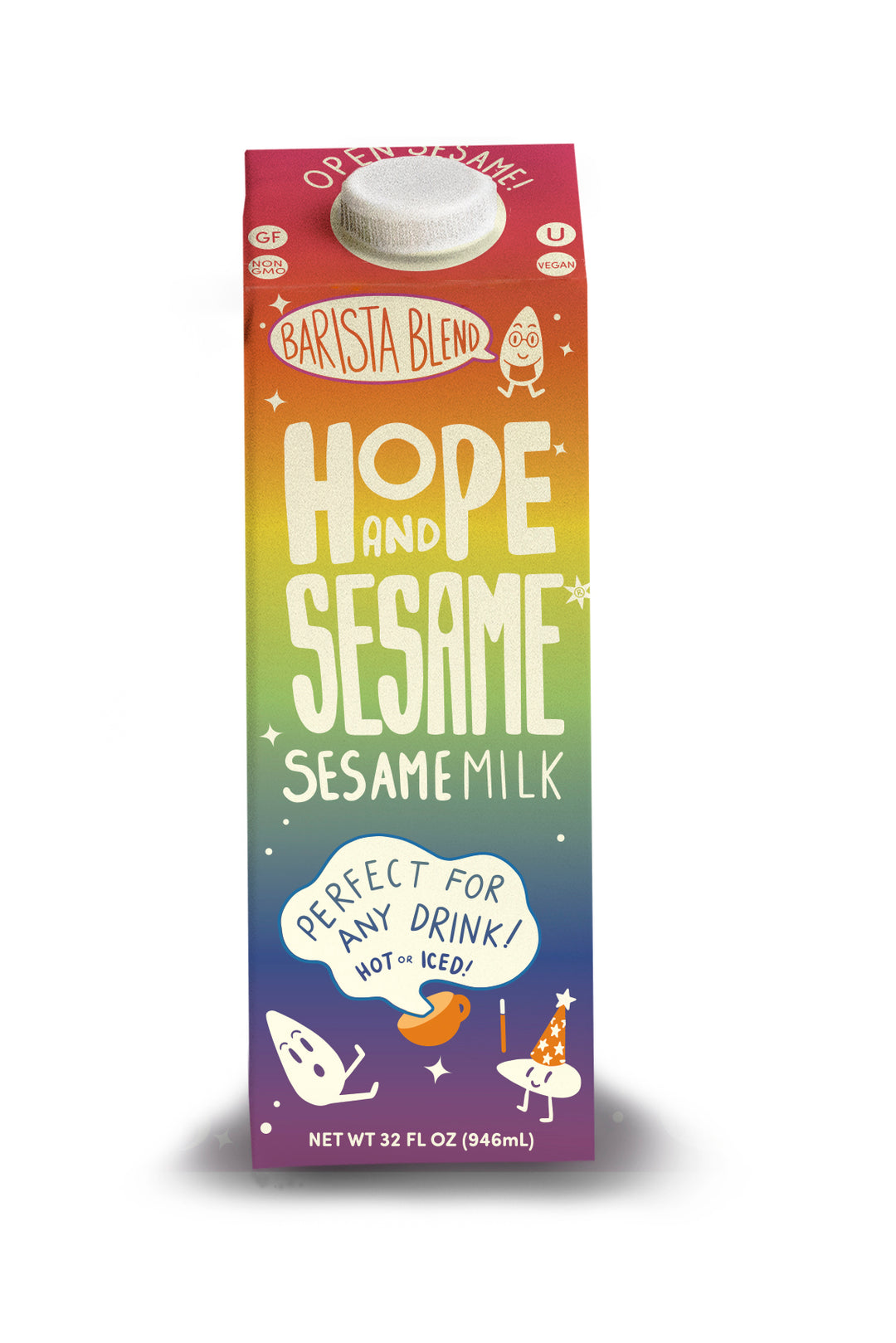 Hope And Sesame Nongmo Barista Blend Sesame Milk-32 fl. oz.-6/Case