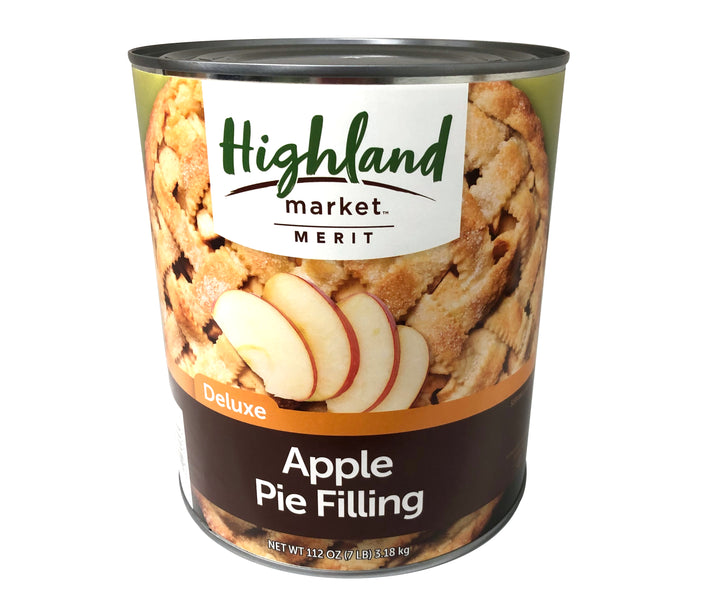 Highland Market Merit Deluxe Apple Pie Filling-112 oz.-6/Case
