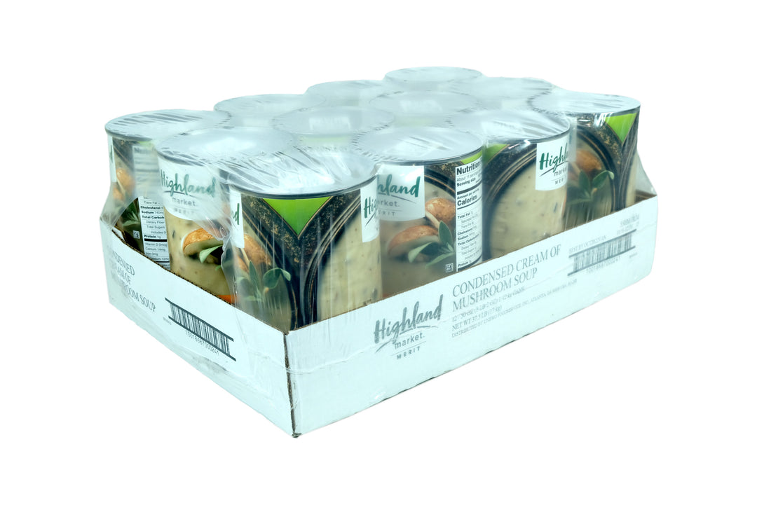 Highland Market Merit Cream Of Mushroom Soup-50 oz.-12/Case