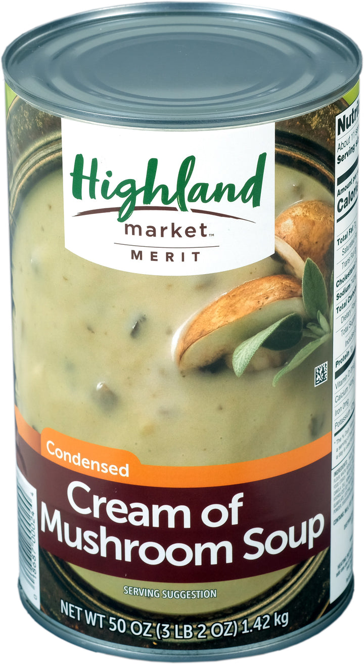 Highland Market Merit Cream Of Mushroom Soup-50 oz.-12/Case