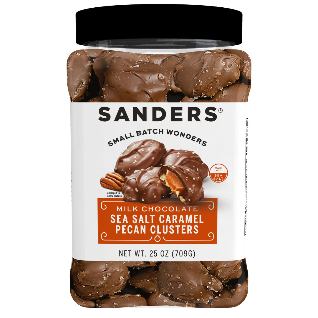 Sanders Milk Chocolate Pecan Caramel Cluster-25 oz.-6/Case