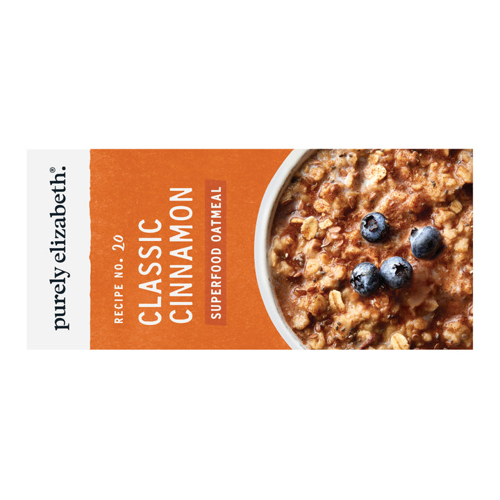 Purely Elizabeth Classic Cinnamon Superfood With Prebiotic Fiber Multipack Oatmeal-6 Each-6/Case