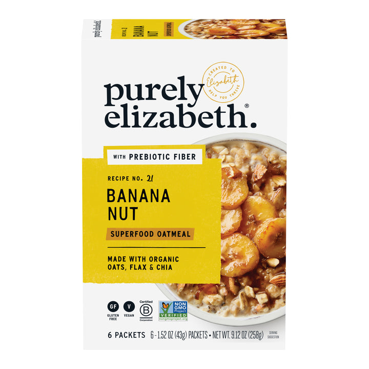 Purely Elizabeth Superfood Banana Nut Oatmeal-6 Each-6/Case