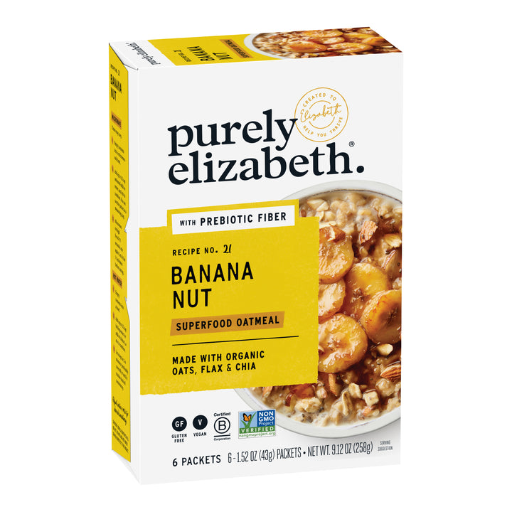 Purely Elizabeth Superfood Banana Nut Oatmeal-6 Each-6/Case