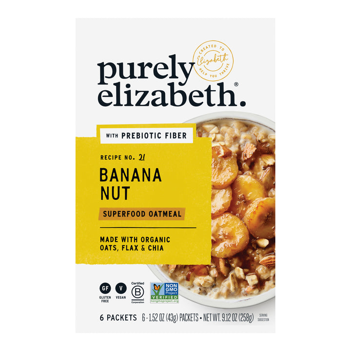 Purely Elizabeth Superfood Banana Nut Oatmeal-6 Each-6/Case