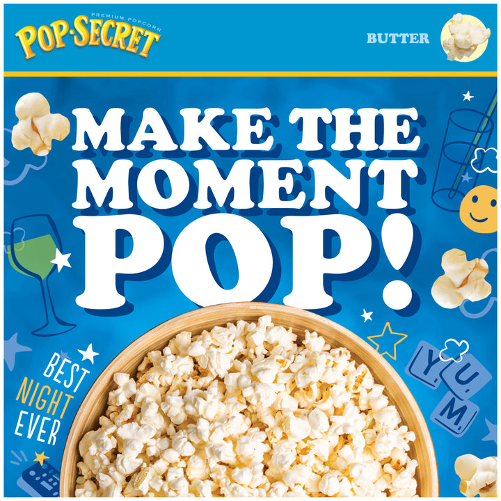 Pop Secret Microwave Popcorn-100 Calorie Butter Flavor-Snack Bags-13.4 oz.-4/Case