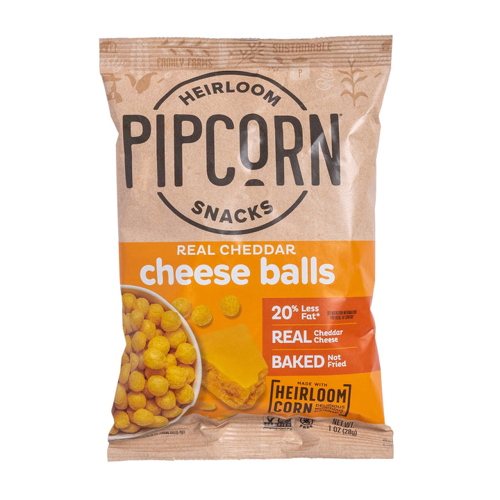 Pipsnacks Llc Single Serve Cheddar Cheeseballs-1 oz.-24/Case
