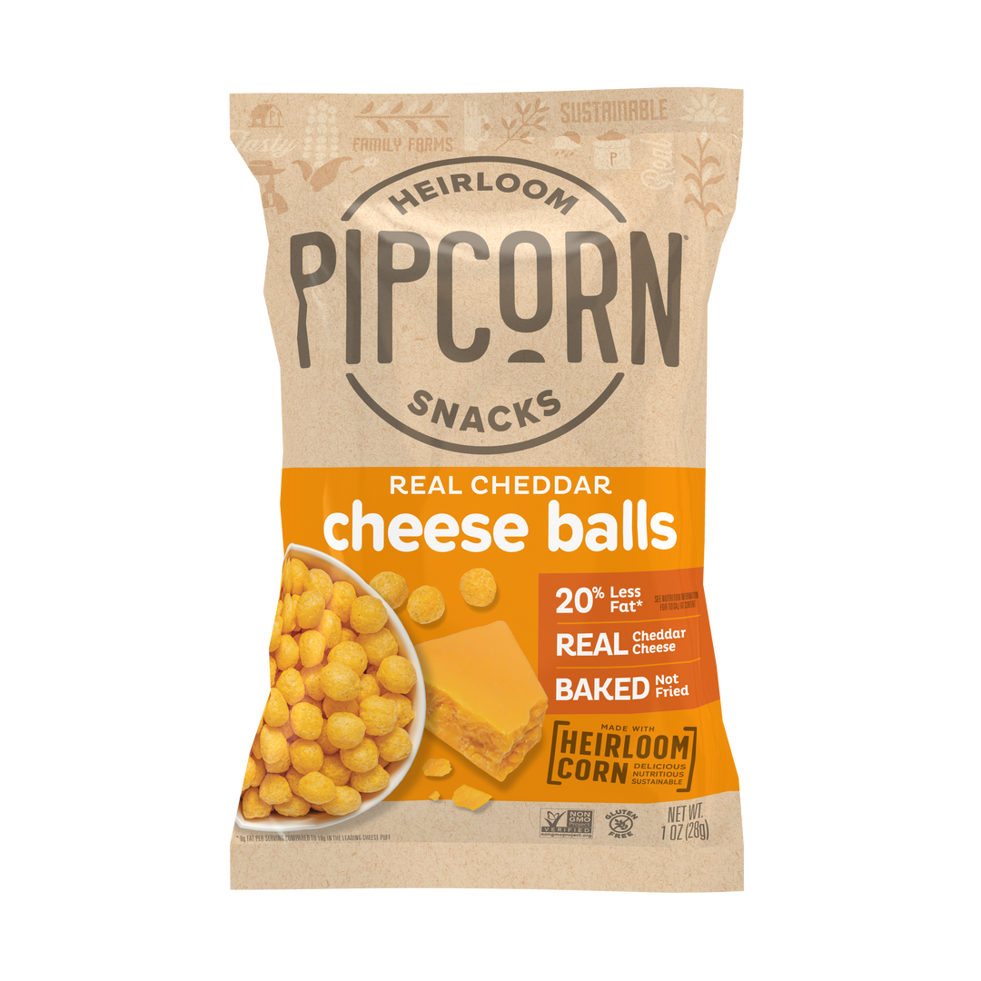Pipsnacks Llc Single Serve Cheddar Cheeseballs-1 oz.-24/Case