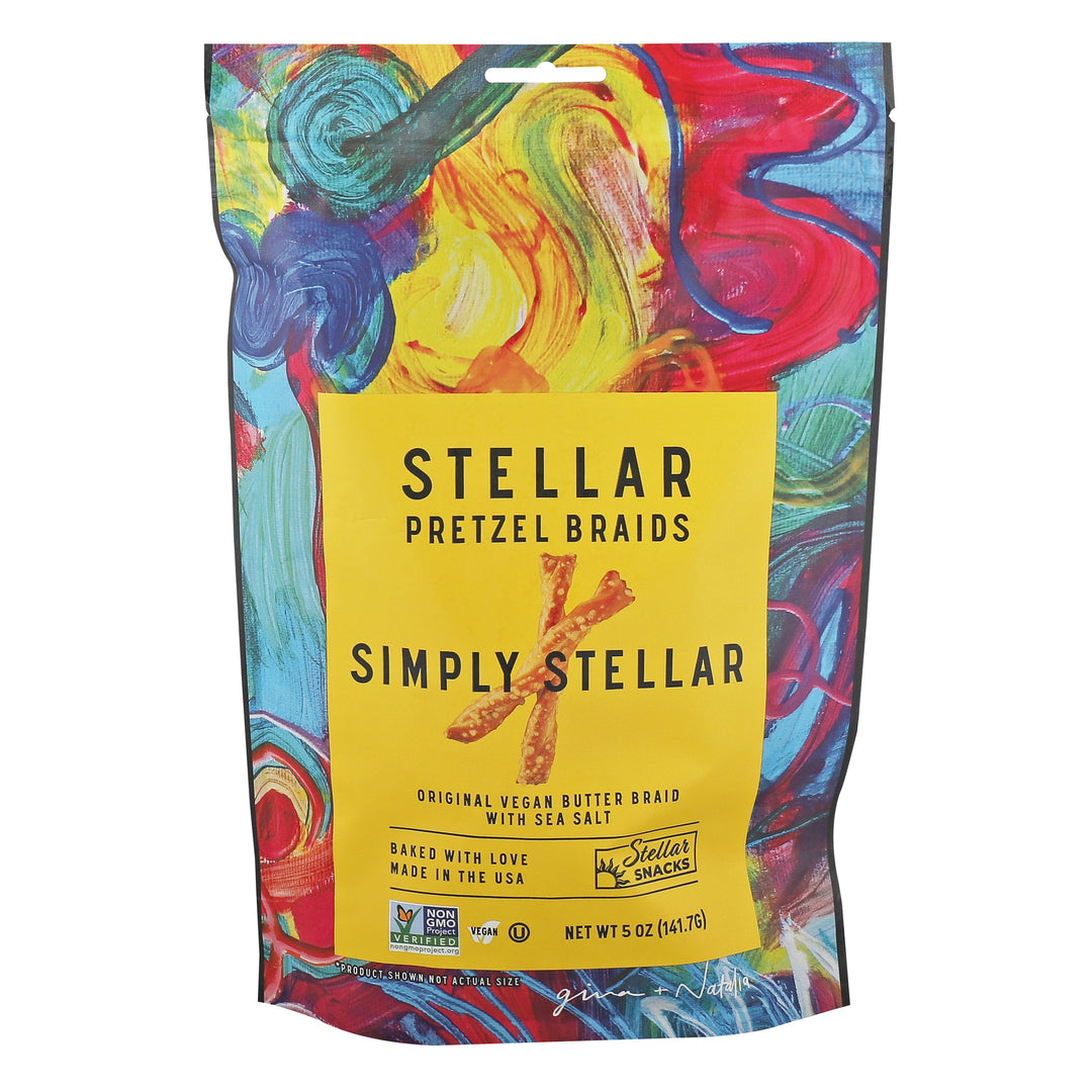Stellar Snacks Simply Stellar Pretzel Braids-5 oz.-6/Case