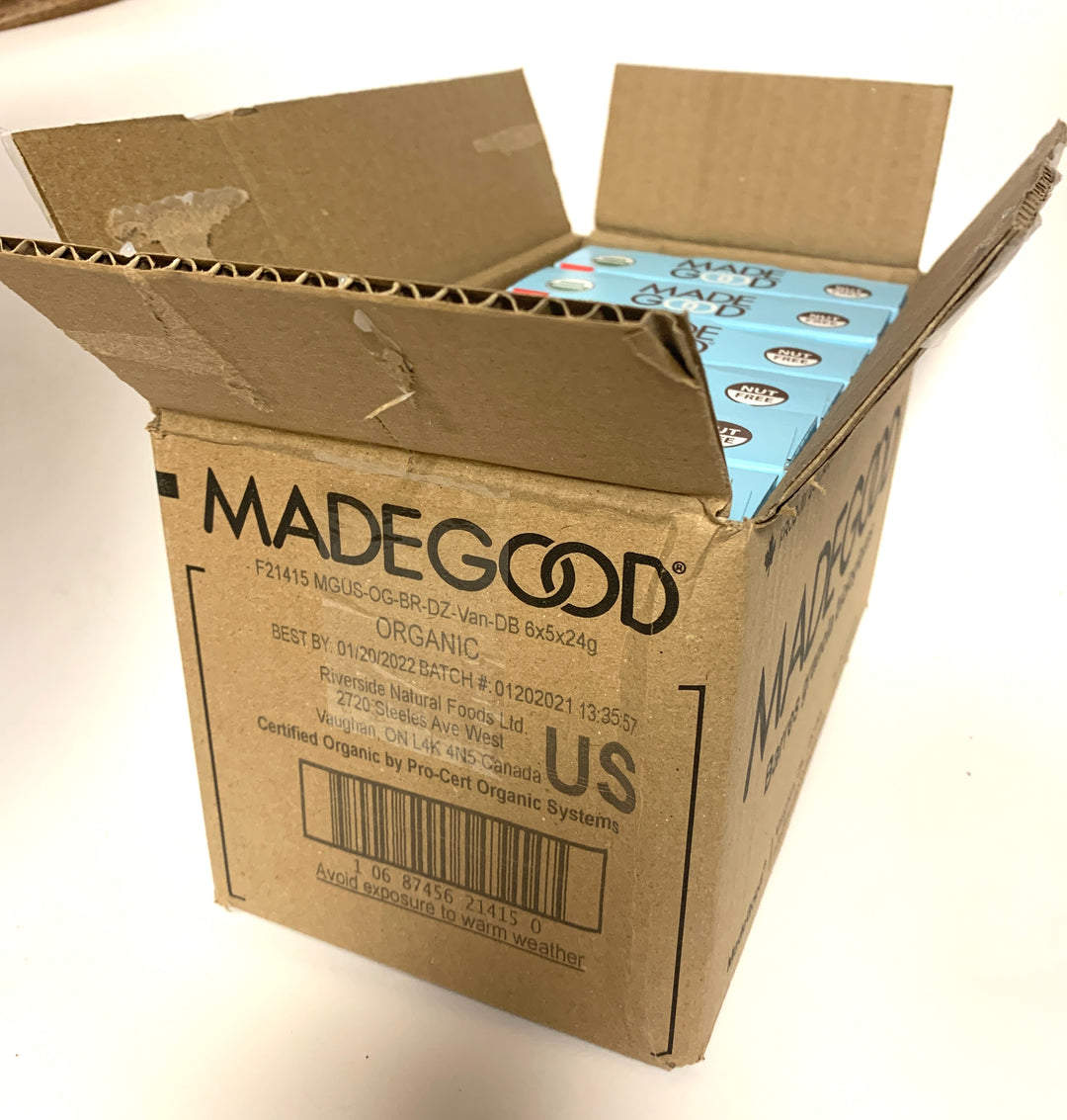 Madegood Madegood Chocolate Granola Bars-4.2 oz.-6/Case