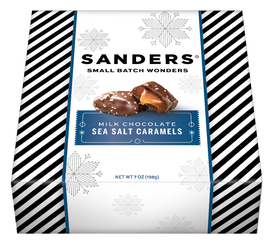 Sanders Milk Chocolate Sea Salt Caramels-7 oz.-6/Case