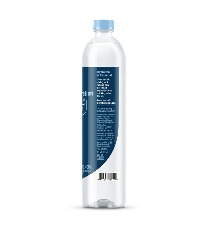 Talking Rain Tr Aqa Alkaline Water 1L (33.08Oz) Bottle Branded Film (12Pk)-33.8 fl. oz.-12/Case
