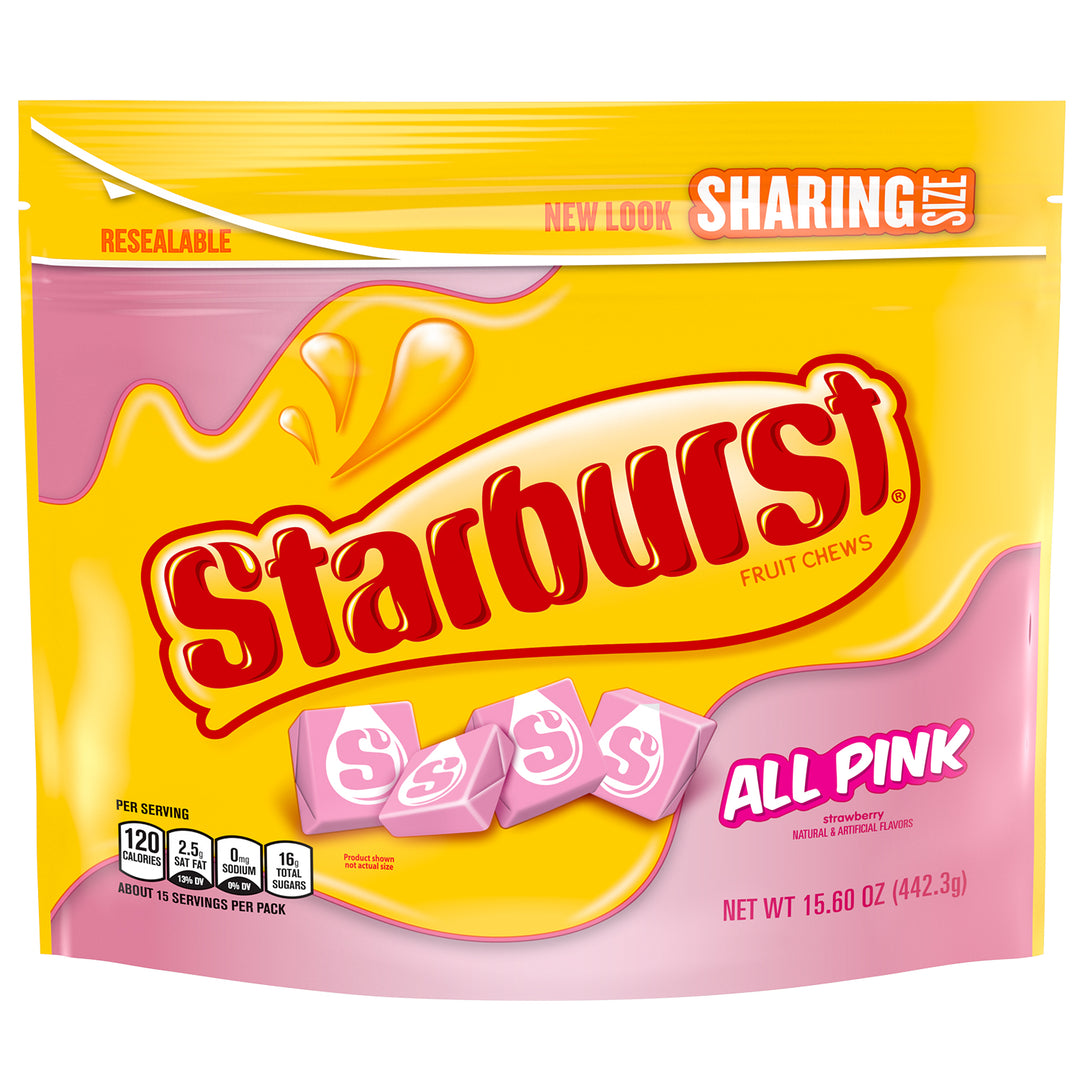 Starburst All Pink Stand Up Pouch-15.6 oz.-6/Case