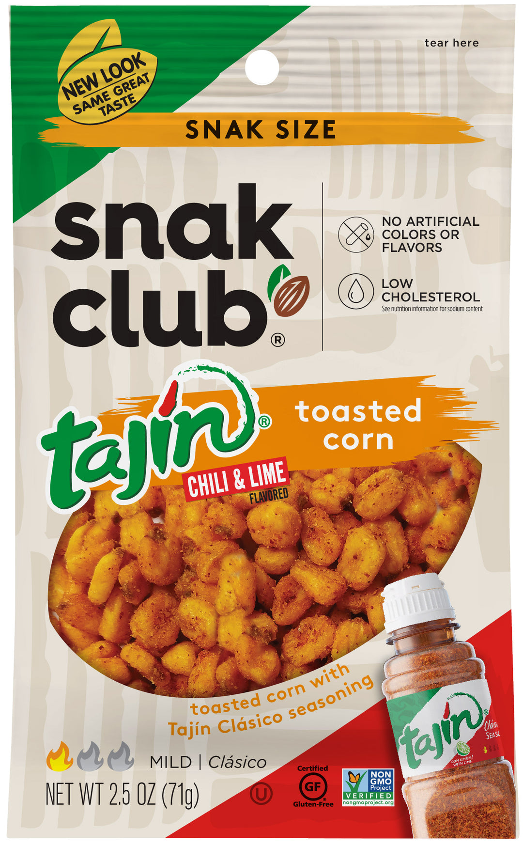Snak Club Tajin Classico Peanuts-2.75 oz.-6/Case