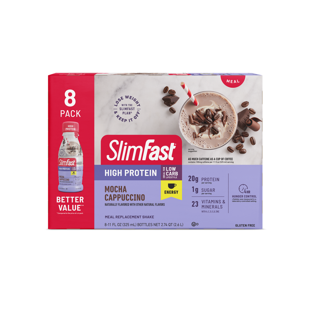 Slimfast Mocha Cappuccino-11 fl. oz.-8/Box-3/Case