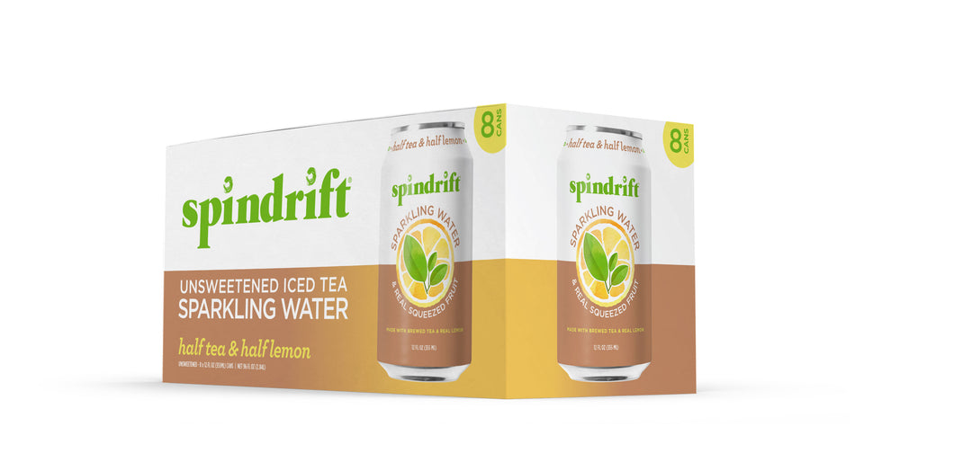 Spindrift Half Tea Half Lemonade Flavored Sparkling Water-12 fl. oz.-8/Box-3/Case