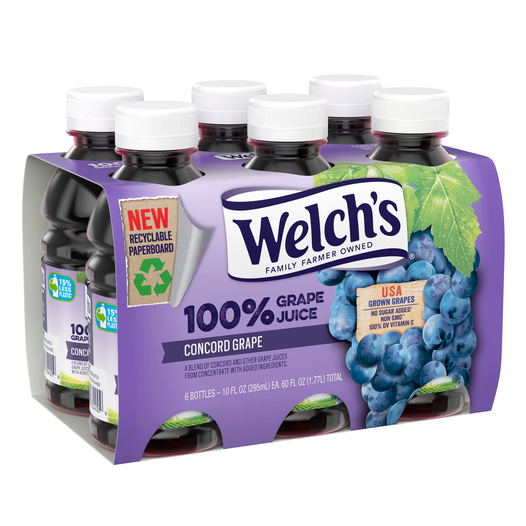 Welch's 100% Grape Juice 6 Pack-60 fl. oz.-4/Case