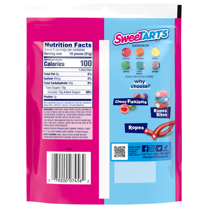Sweetarts Fruity Splitz Gummies-9 oz.-8/Case
