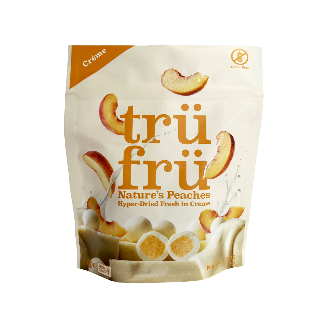 Tru Fru Hyper-Dried Grab & Share Peaches In Creme-4.2 oz.-6/Case