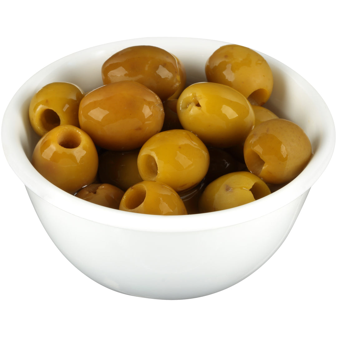 Pearls Simply Green Medium Pitted Olives Canned-6 oz.-12/Case