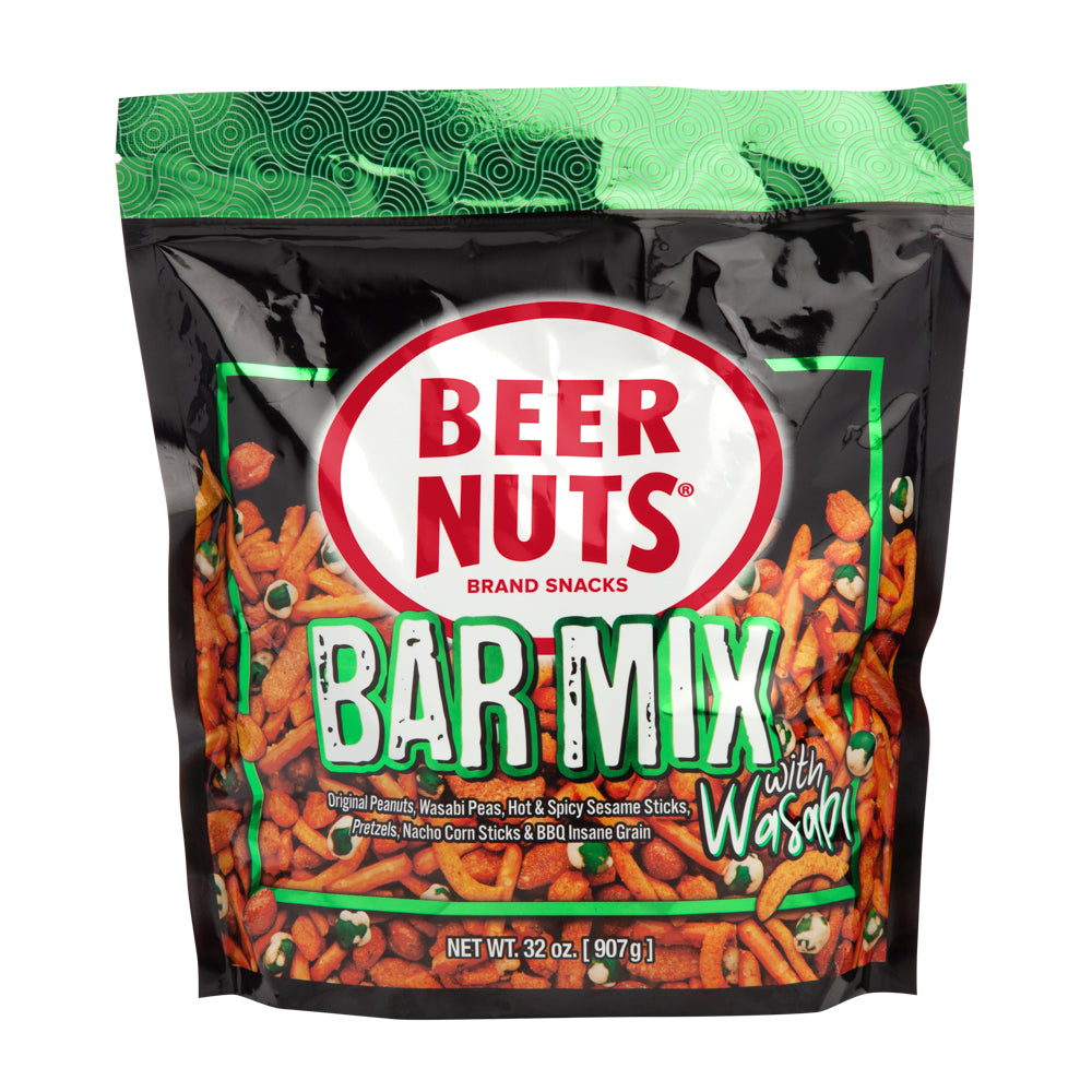 Beer Nuts Nut Bar Mix With Wasabi-32 oz.-8/Case