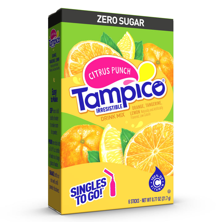 Tampico Citrus Punch Singles To Go Drink Mix-6 Count-12/Case