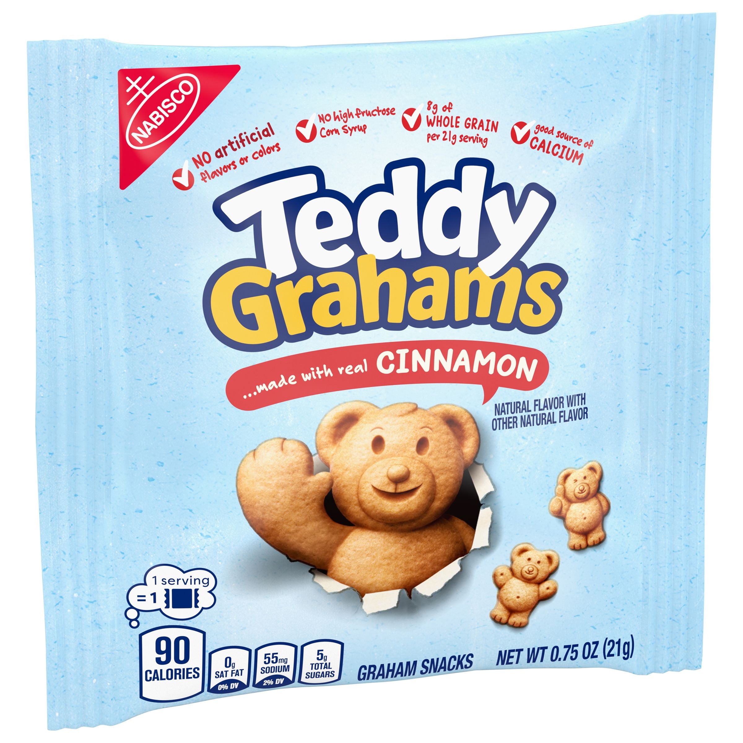 Teddy Grahams Cinnamon Cookies-0.75 oz.-150/Case MPN# 01670
