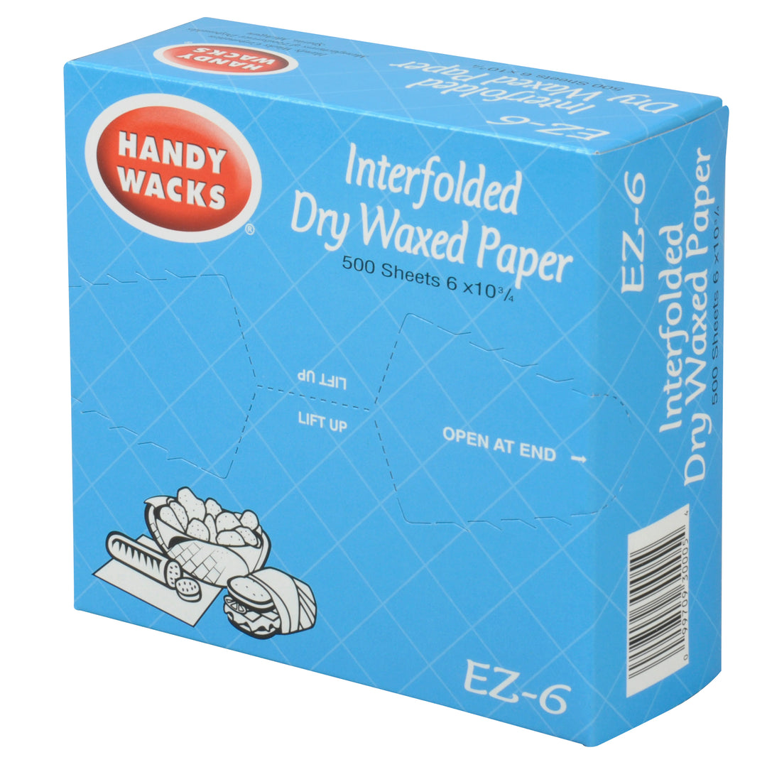 Handy Wacks 6 Inch X 10.75 Inch Interfolded Deli Paper-500 Count-12/Case