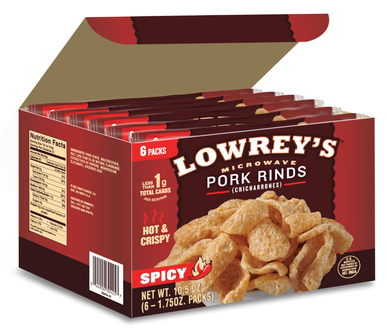 Lowreys Spicy Bacon Curls-1 Each-8/Case