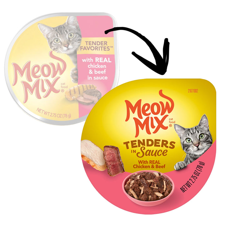 Meow Mix Tenderloins In Sauce Chicken & Beef-2.75 oz.-12/Case