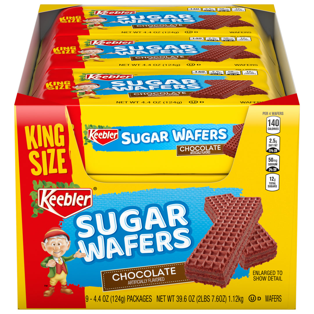 Kb Sugar Wafers Chocolate-4.4 oz.-9/Box-9/Case